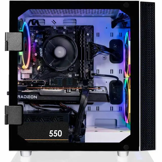 Alt view image 10 of 20 - CLX SET Gaming Desktop - AMD Ryzen 5 5600 3.5GHz 6-Core Processor, 16GB DDR4 Memory, Radeon RX 6500 XT 4GB GDDR6 Graphics 1TB NVMe M.2 SSD, WiFi, Win 11 Home 64-bit