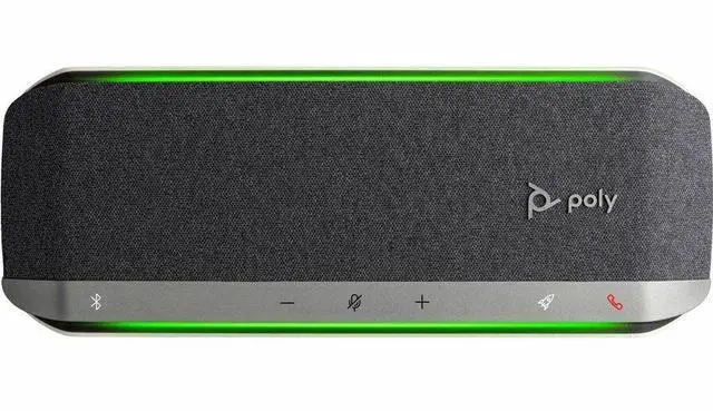 Alt view image 3 of 13 - Poly Sync 40+ Microsoft Teams Certified Speakerphone - USB - Microphone - Battery - Silver