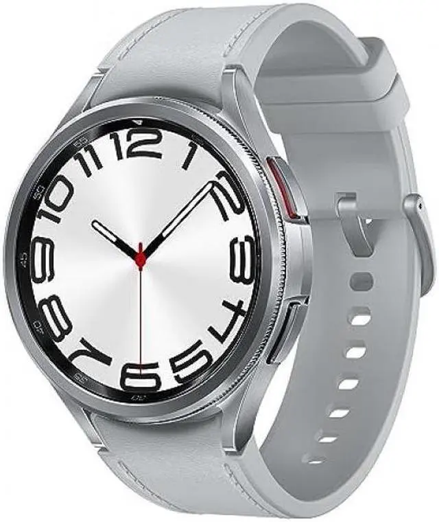 Alt view image 2 of 13 - SAMSUNG Galaxy Watch 6 Classic 47mm LTE Smartwatch w/ Rotating Bezel, Fitness Tracker, Personalized HR Zones, Advanced Sleep Coaching, Heart Monitor, BIA Sensor, US Version, Silver
