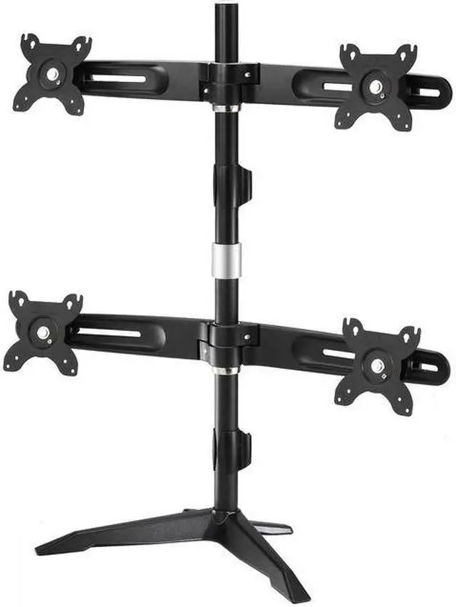 Alt view image 5 of 6 - Quad Monitor Stand by Amer Mounts. Supports four 24" monitors. Compatible with 100 x 100mm 75 x 75 mm mounting patterns