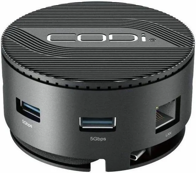 Alt view image 2 of 7 - CODi Centro M3 7 Port USB-C Docking Station - Charging Capability - USB Type C - 4K @ 60Hz - 3840 x 2160 - 3 x USB Ports - 3 x USB Type-A Ports - USB Type-A - USB Type-C - 1 x RJ-45 Ports - Network (R