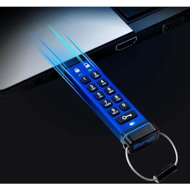 Alt view image 3 of 8 - iStorage datAshur Personal2 32GB USB 3.2 Gen 1 Type A Flash Drive ISFLDAP3B32