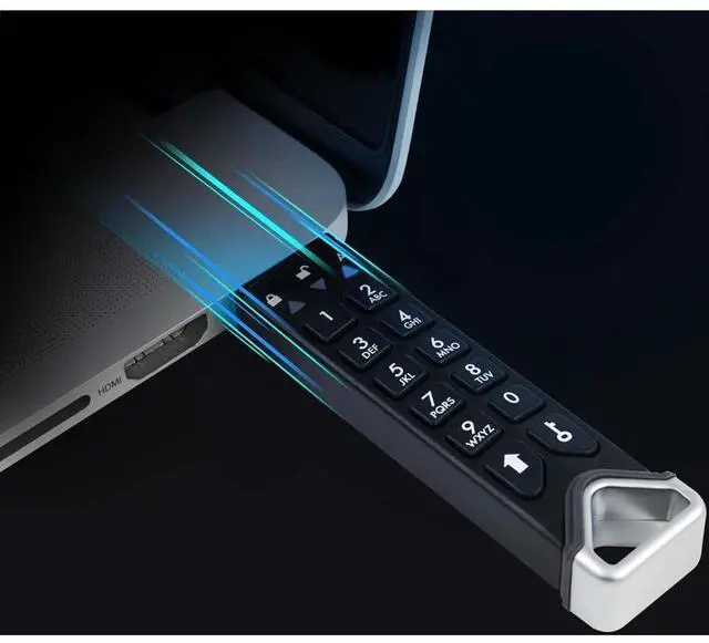 Alt view image 17 of 20 - iStorage datAshur PRO² 512GB Secure flash drive - FIPS 140-2 Level 3 Certified - Password protected, dust and water resistant, portable, military grade hardware encryption. USB 3.2 IS-FL-DP2-256-512