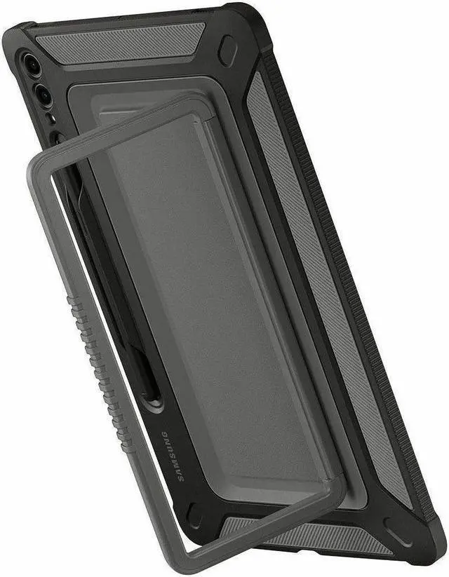 Alt view image 7 of 8 - Samsung Rugged Carrying Case for 11" Galaxy Tab S9 Tablet Black EF-RX710CBEGUJ