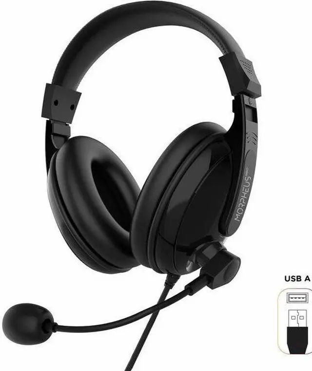 Main image of Morpheus 360 Deluxe Multimedia Stereo USB Headset - Adjustable Microphone - Lightweight Comfortable Design - Soft Eco Leather Ear Cushions - Over Ear - Black - HS3500SU