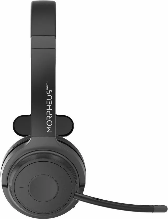 Alt view image 3 of 8 - Morpheus 360 Advantage Wireless Mono Headset with Detachable Boom Microphone - Bluetooth Headphones - UC Compatible - 20 Hour Playtime - USB A Connector - USB Type-C Adapter - HS6200MBT