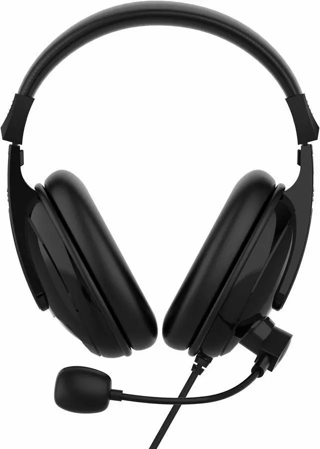 Alt view image 3 of 9 - Morpheus 360 Basic Multimedia Stereo Headset - Adjustable Microphone - Lightweight Comfortable Design - Soft Eco Leather Ear Cushions - Over Ear - Black - HS3000S