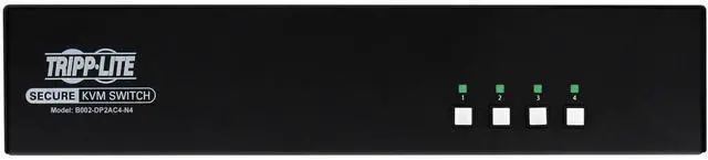 Alt view image 6 of 12 - Tripp Lite SECURE KVM SWITCH 4-PORT DUAL HEAD DISPLAYPORT TO DP 4K NIAP 4.0 - B002-DP2AC4-N4