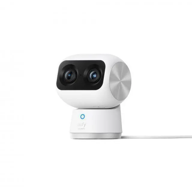 Main image of eufy IndoorCam S350 Indoor Security Camera - 360? Surveillance - No Blind Spots - Clear Night Vision - No Monthly Fee - HomeBase 3 Compatible