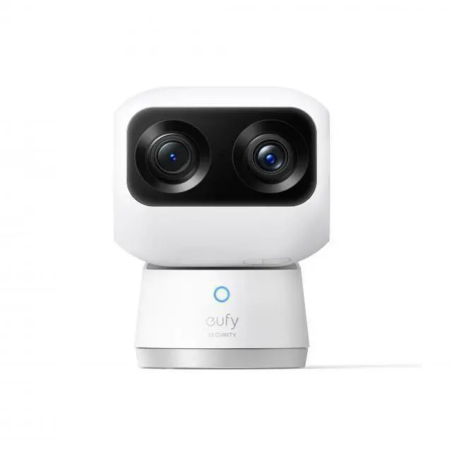 Alt view image 2 of 11 - eufy IndoorCam S350 Indoor Security Camera - 360? Surveillance - No Blind Spots - Clear Night Vision - No Monthly Fee - HomeBase 3 Compatible