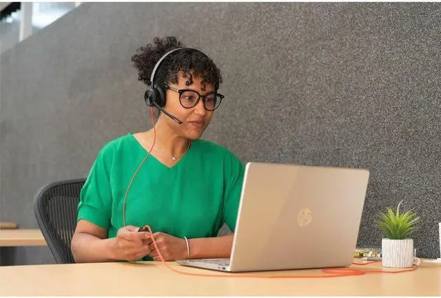 Alt view image 8 of 8 - Poly Blackwire 8225 Headset - Stereo - USB Type C - Wired - 32 Ohm - 20 Hz - 20 kHz - Over-the-head - Binaural - Supra-aural - 7.19 ft Cable - Noise Cancelling MicrophoneTAA Compliant