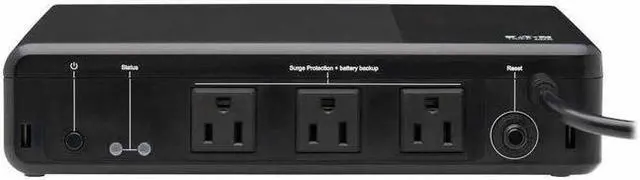 Alt view image 2 of 7 - Tripp Lite 350VA 210W 120V Standby UPS 3 Outlets Surge + Battery Backup BC350R