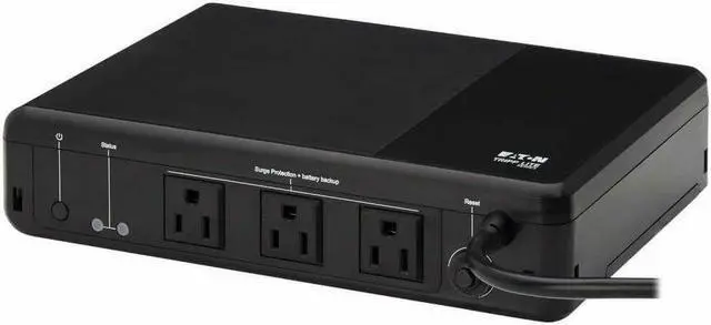 Alt view image 4 of 7 - Tripp Lite 350VA 210W 120V Standby UPS 3 Outlets Surge + Battery Backup BC350R