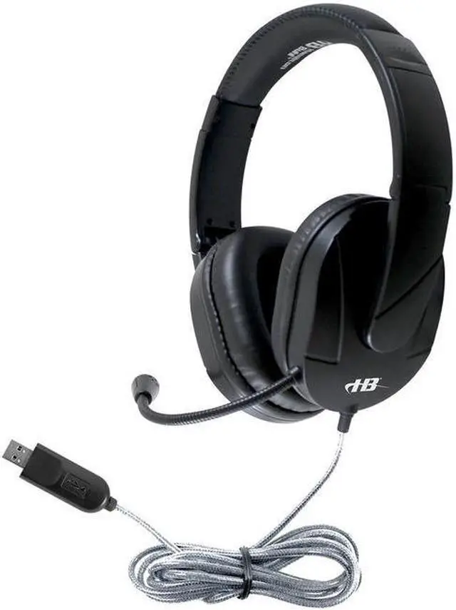 Alt view image 7 of 10 - HamiltonBuhl MACH-2 Multimedia Stereo Headset - Over-Ear with Steel Reinforced Gooseneck Mic