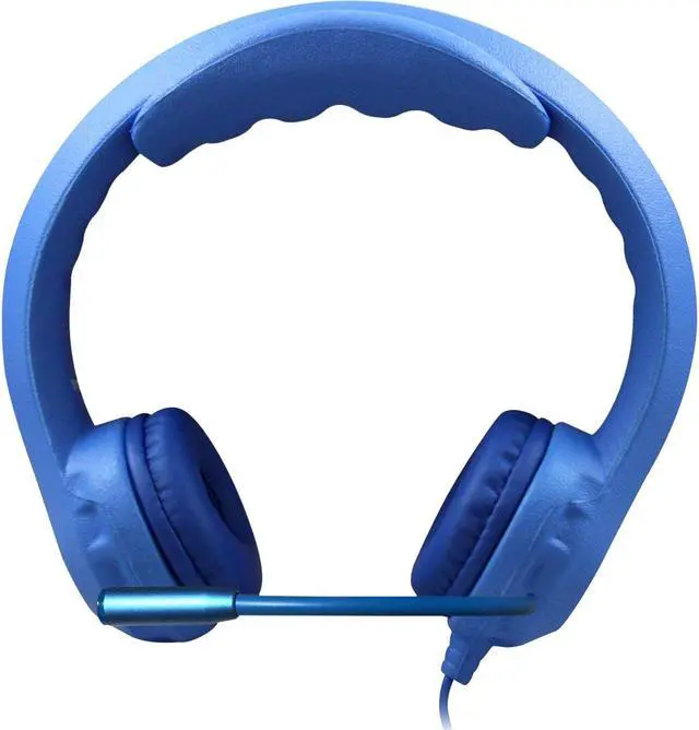 Alt view image 8 of 12 - Hamilton Buhl HamiltonBuhl Kid's Flex-Phones TRRS Headset with Gooseneck Microphone Blue (HECKFX2UBLU)