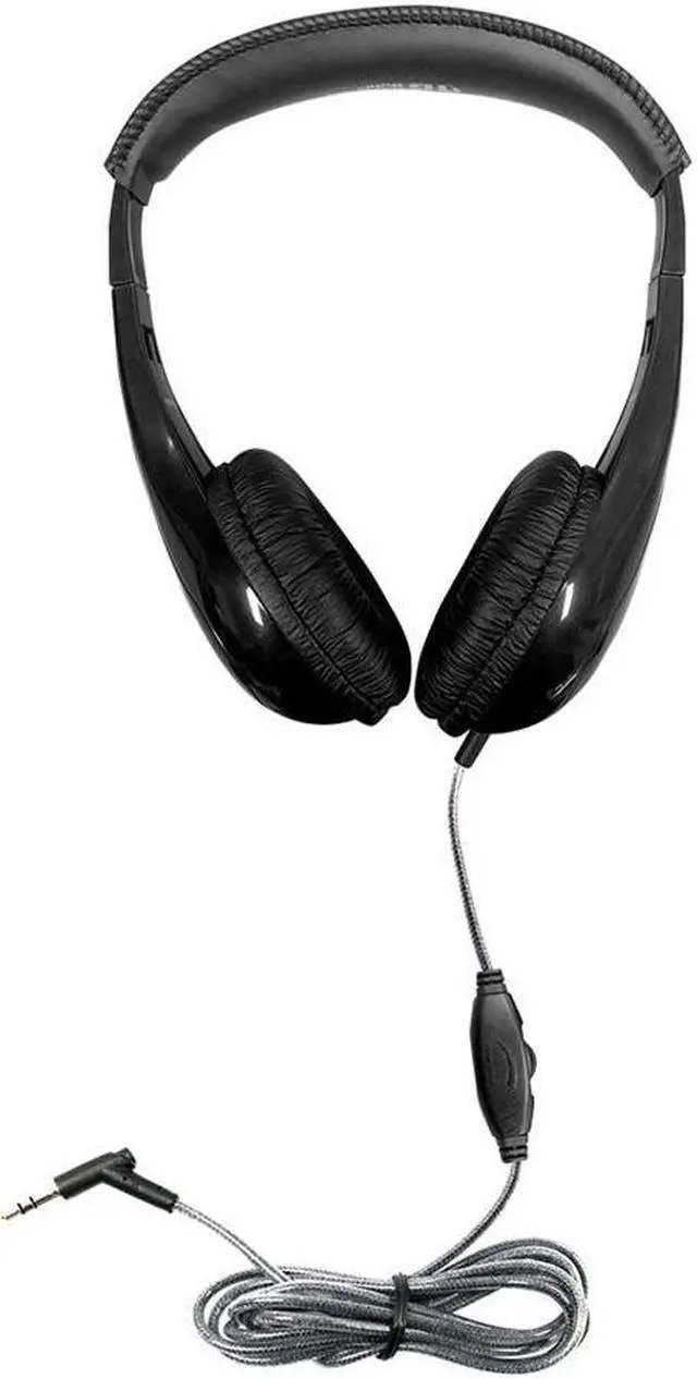 Alt view image 9 of 12 - Hamilton Buhl HamiltonBuhl Motive8 Mid-Sized Multimedia Headphone with In-line Volume Control Black (HECM8BK1)