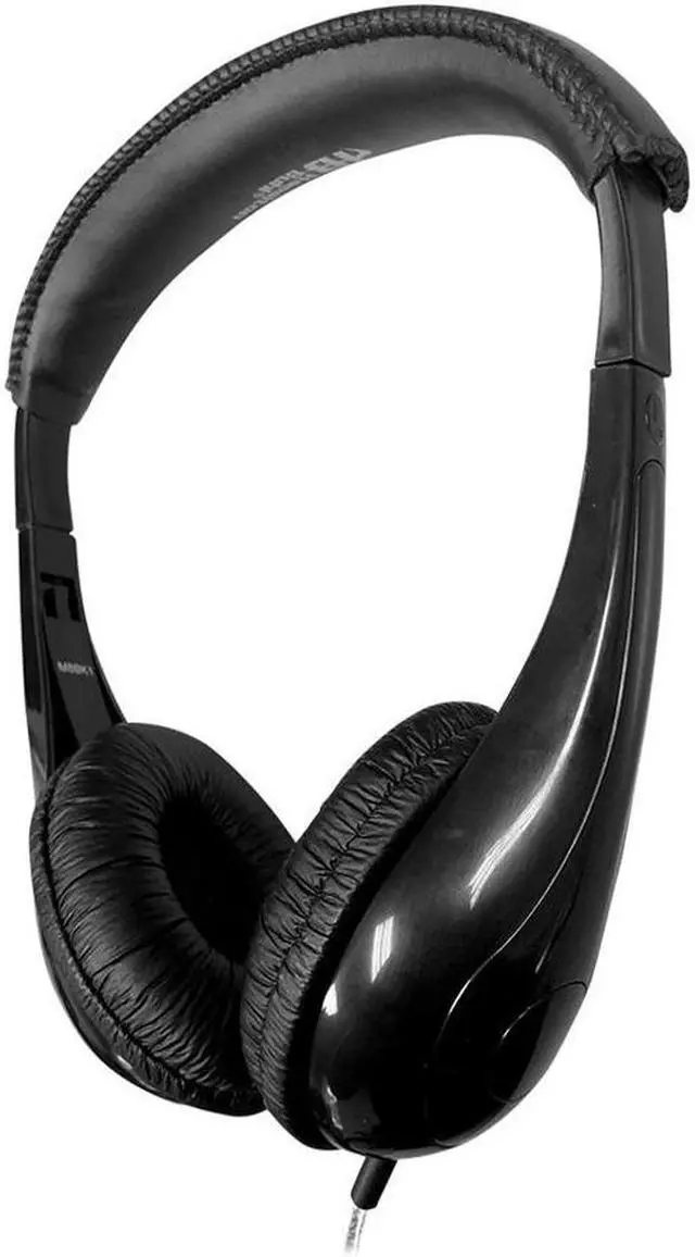 Alt view image 11 of 12 - Hamilton Buhl HamiltonBuhl Motive8 Mid-Sized Multimedia Headphone with In-line Volume Control Black (HECM8BK1)