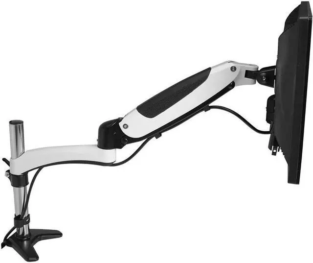 Alt view image 12 of 18 - Siig Inc Full-Motion Easy Access Single Monitor Desk Mount - White