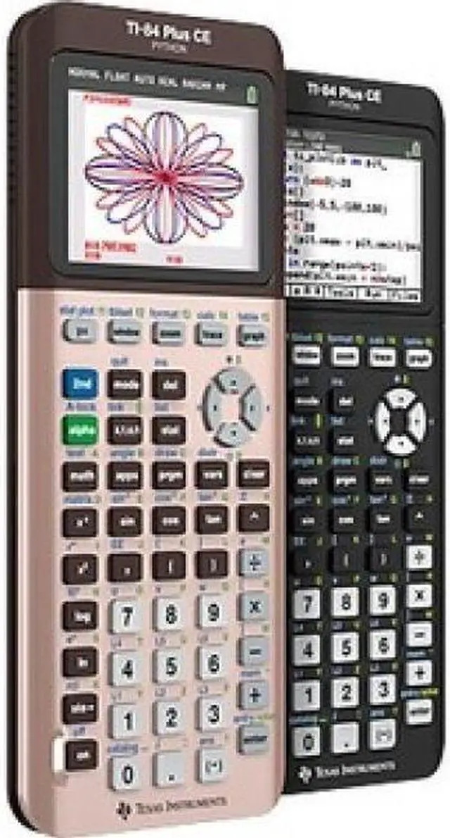 Alt view image 3 of 8 - Texas Instruments TI-84 Plus CE Graphing Calculator - 3D Graphing - Clock, Date/Time Display, Impact Resistant Cover, Slide-on Hard Case, Backlit Display, Lightweight, Durable - 2.80" - LCD - 320