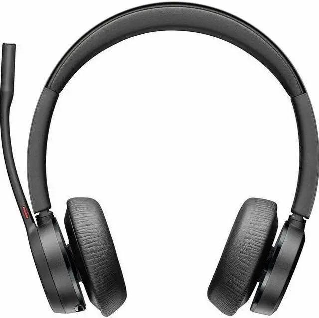 Alt view image 2 of 8 - Poly VOYAGER 4300 UC 4320 Headset - Stereo - USB Type A - Wired/Wireless - Bluetooth - 164 ft - 20 Hz - 20 kHz - Over-the-head - Binaural - Ear-cup - 4.92 ft Cable - Noise Cancelling MicrophoneTAA Com