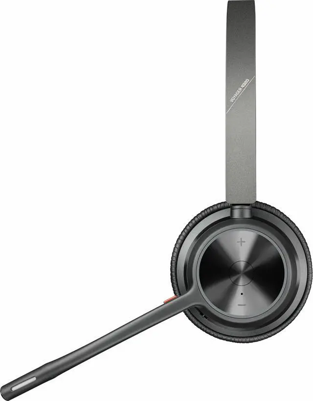 Alt view image 5 of 8 - Poly VOYAGER 4300 UC 4320 Headset - Stereo - USB Type A - Wired/Wireless - Bluetooth - 164 ft - 20 Hz - 20 kHz - Over-the-head - Binaural - Ear-cup - 4.92 ft Cable - Noise Cancelling MicrophoneTAA Com