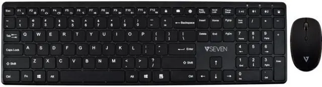 Alt view image 4 of 8 - V7 Bluetooth Slim Keyboard and Mouse Combo CKW550USBT