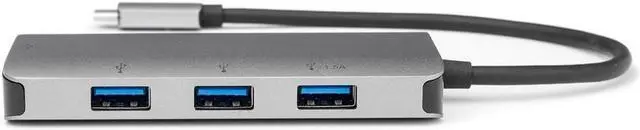 Alt view image 7 of 11 - Rocstor Premium USB-C Hub with USB-A, Gigabit Ethernet & USB-C 100W PD - USB 3.0 Type C - External - 4 USB Port(s) - 1 Network (RJ-45) Port(s) - 3 USB 3.0 Port(s) - PC, Mac, Linux, Android, Chrome OS