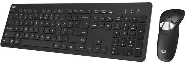 Alt view image 5 of 10 - Adesso Ads Adesso Air Mouse Go Plus with Full Size Keyboard - USB Scissors Wireless 2.40 GHz Keyboard