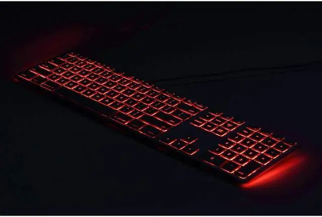 Alt view image 7 of 9 - Matias RGB Backlit Wired Aluminum Keyboard for Mac Silver FK318LS