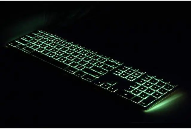 Alt view image 6 of 9 - Matias RGB Backlit Wired Aluminum Keyboard for Mac Silver FK318LS