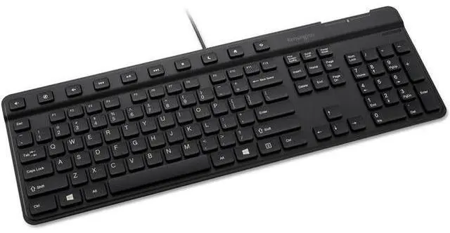 Alt view image 7 of 12 - Kensington Simple Solutions Wired Keyboard with Smart Card Reader K55115US