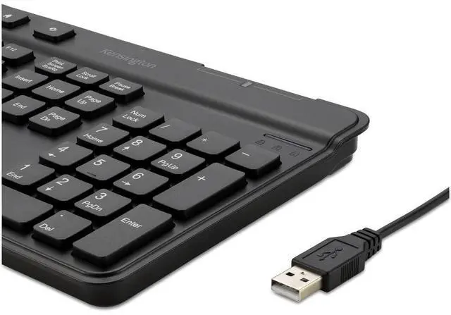 Alt view image 11 of 12 - Kensington Simple Solutions Wired Keyboard with Smart Card Reader K55115US