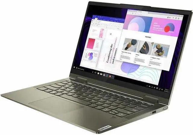 Alt view image 12 of 20 - Lenovo - Yoga 7i 2-in-1 14" Touch Screen Laptop - Intel Evo Platform Core i5 - 12GB Memory - 512GB Solid State Drive - Dark Moss Tablet Notebook 82BH00DQUS