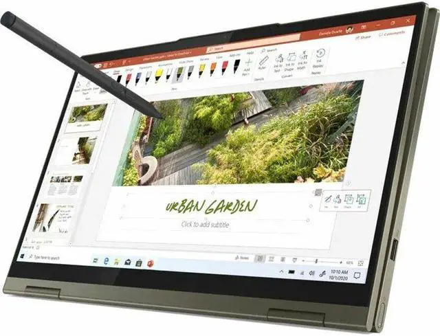 Alt view image 16 of 20 - Lenovo - Yoga 7i 2-in-1 14" Touch Screen Laptop - Intel Evo Platform Core i5 - 12GB Memory - 512GB Solid State Drive - Dark Moss Tablet Notebook 82BH00DQUS