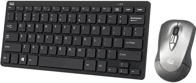Alt view image 7 of 12 - ADESSO Air Mouse Mobile With Compact Keyboard WKB-5100CB 2.4 GHz Wireless Technology Keyboard