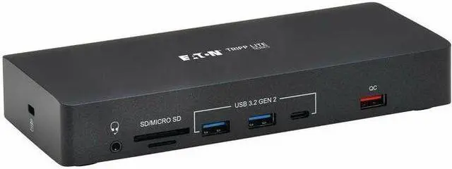 Alt view image 3 of 11 - Tripp Lite by Eaton Safe-IT USB-C Dock Triple Display - 4K 60 Hz HDMI/DisplayPort VGA USB 3.2 Gen 2 USB Hub Gigabit Ethernet 100W PD Charging Antibacterial - for Tablet PC/Printer/Smatphone/Projector/
