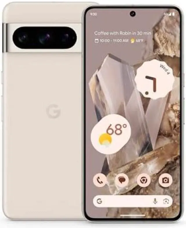 Alt view image 3 of 3 - Google Pixel 8 Pro - Unlocked Android Smartphone with Telephoto Lens and Super Actua Display - 24-Hour Battery - Porcelain - 512 GB
