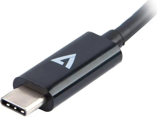 Alt view image 12 of 13 - V7 Black Usb Video Adapter Usb-C Male To Dvi-I Female