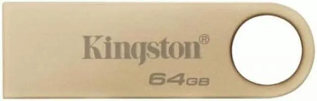Main image of Kingston DataTraveler SE9 Gen 3- 64GB - 220MB/s read- Metal - USB 3.2 Gen 1 -Gold