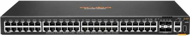 Alt view image 4 of 4 - Aruba CX 6200F 48G 4SFP+ Switch - 48 Ports - Manageable - Gigabit Ethernet, 10 Gigabit Ethernet - 10/100/1000Base-T, 10GBase-X - 3 Layer Supported - Modular - 4 SFP Slots - 68 W Power Consumption - 37