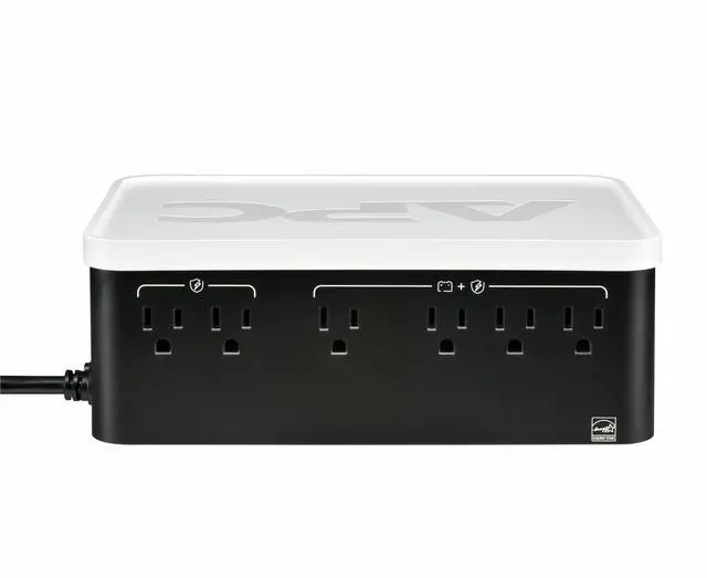 Alt view image 5 of 13 - APC UPS Battery Backup, 500VA Backup Battery with 4 Outlets, Type C USB Charging , BE500G3 Back-UPS