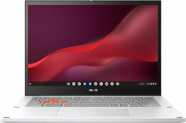 Alt view image 9 of 18 - ASUS Chromebook Vibe CX34 Flip Cloud Gaming Laptop with Stylus, 14" 144 Hz Touch Display (1920x1200), Intel® Core i5-1235U Processor, 256GB SSD, 8GB RAM, ChromeOS, Pearl White, CX3401FBA-DH586T-S