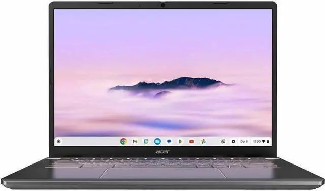 Alt view image 5 of 10 - Acer Chromebook Plus 514  14" Touchscreen Chromebook - WUXGA - 1920 x 1200 - AMD Ryzen 3 7320C Quad-core (4 Core) 2.40 GHz - 8 GB Total RAM - 256 GB SSD - Iron Model CBE574-1T-R7WJ