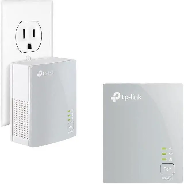 Alt view image 9 of 10 - TP-LINK TL-PA4010KIT Rev 3 - AV600 Powerline Ethernet Adapter -The HomePlug AV2 standard creates high-speed data transfer rates of up to 600Mbps to support all your online activities.