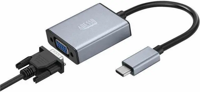 Alt view image 9 of 20 - Adesso USB-C to VGA Adapter