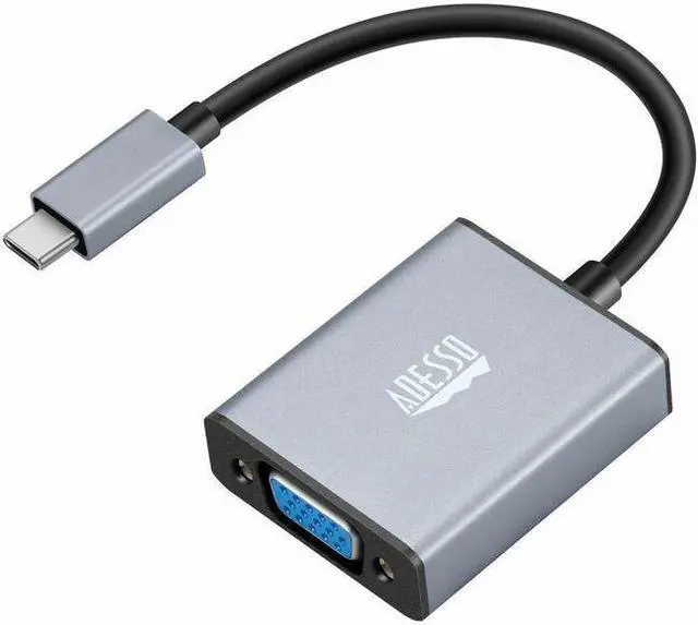 Alt view image 8 of 20 - Adesso USB-C to VGA Adapter