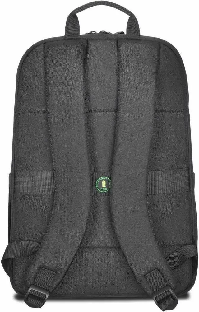 Alt view image 11 of 13 - V7 Eco-Friendly CBP16-ECO2 Carrying Case (Backpack) for 15.6" to 16" Notebook - Black - rPET Polyester Body - Shoulder Strap - 4.9" Height x 16.9" Width x 11.4" Depth - 5.55 gal Volume Capacity