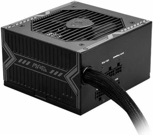 Alt view image 3 of 6 - MSI MAG 650W Power Supply - ATX - 120 V AC, 230 V AC Input - 650 W - Active PFC - 1 Fan(s) - 85% Efficiency