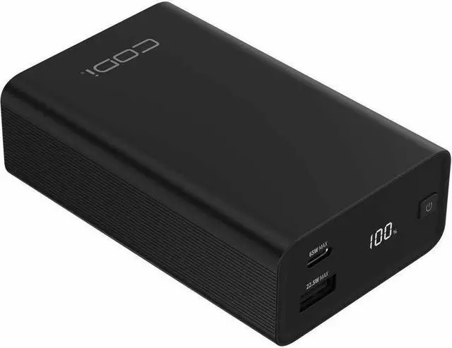 Alt view image 3 of 4 - CODi 65W Laptop/Device Power Bank - For Notebook, Tablet, Headphone, Camera - 20000 mAh - 3.25 A - 9 V DC, 12 V DC, 5 V DC, 15 V DC, 20 V DC Output - 5 V, 9 V, 12 V, 15 V, 20 V Input - 2 x USB