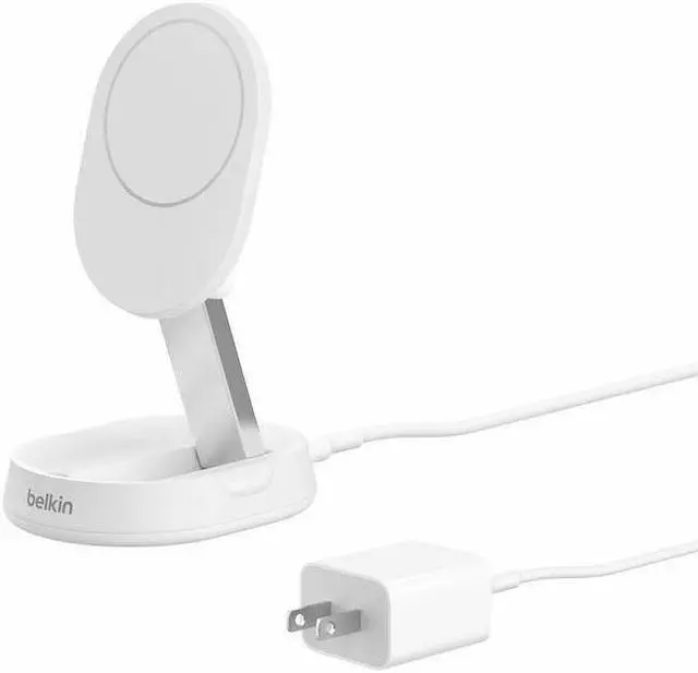 Main image of Belkin BoostCharge Pro Convertible Magnetic Wireless Charging Stand with Qi2 15W - For Qi2-enabled Device, iPhone, Earbud - Input connectors: USB - Magnetic, Compact, MagSafe Technology